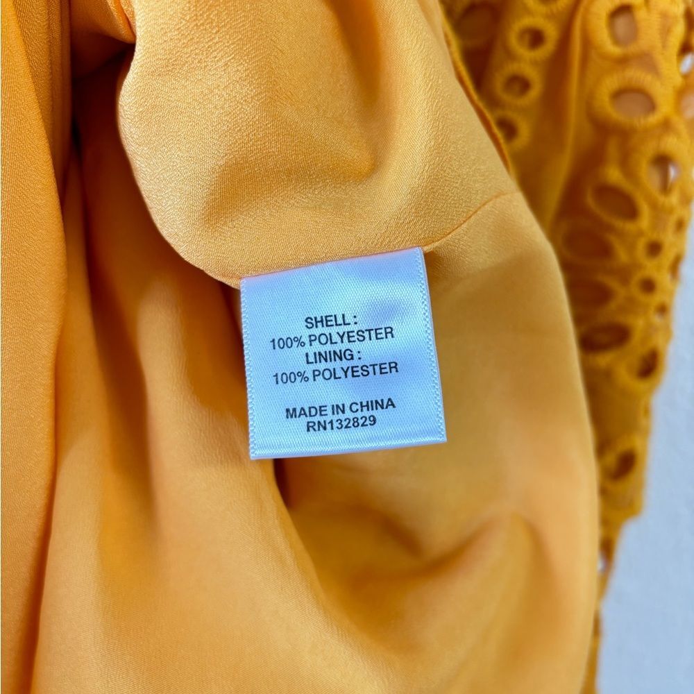 Lovers + Friend Doreen Mini Mustard Dress Size Small - Picture 4 of 5